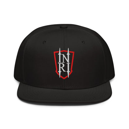 INRI Crest Flat Embroidered Snapback - Inken Image