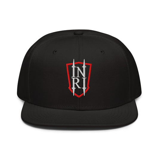 INRI Crest Flat Embroidered Snapback - Inken Image