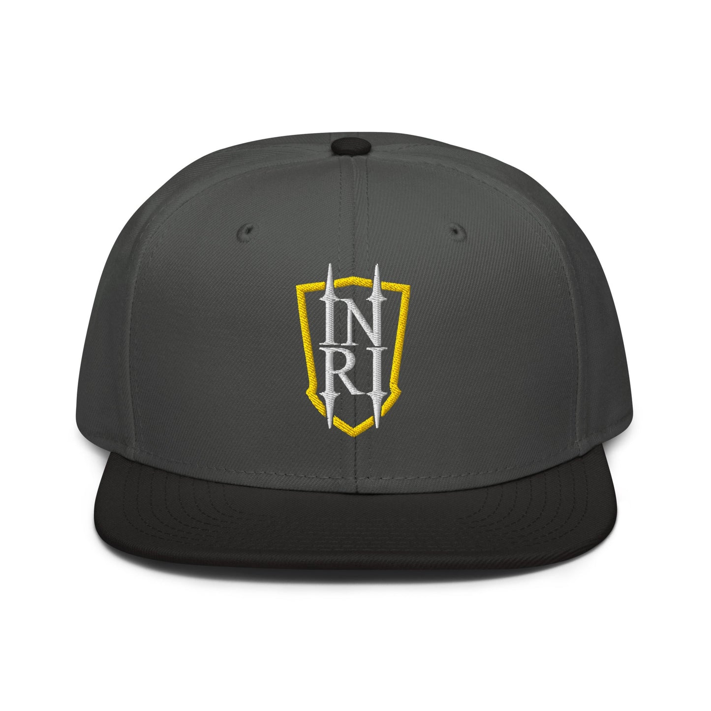 INRI Crest Flat Embroidered Snapback - Inken Image