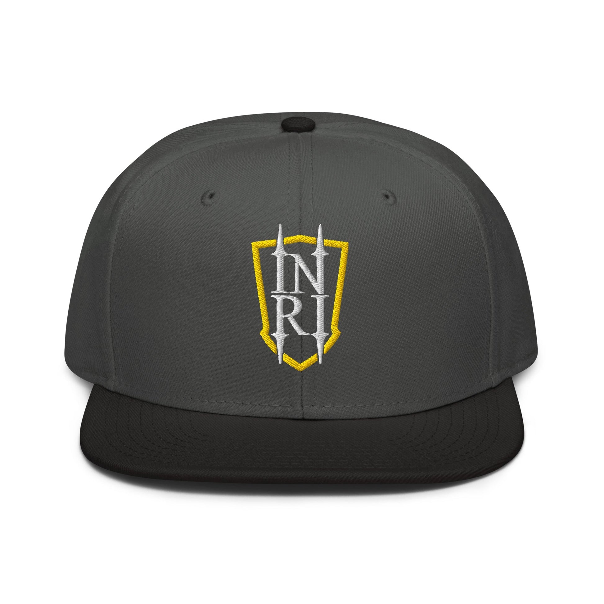 INRI Crest Flat Embroidered Snapback - Inken Image
