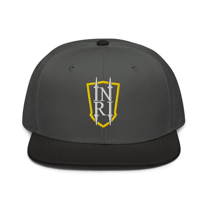 INRI Crest Flat Embroidered Snapback - Inken Image