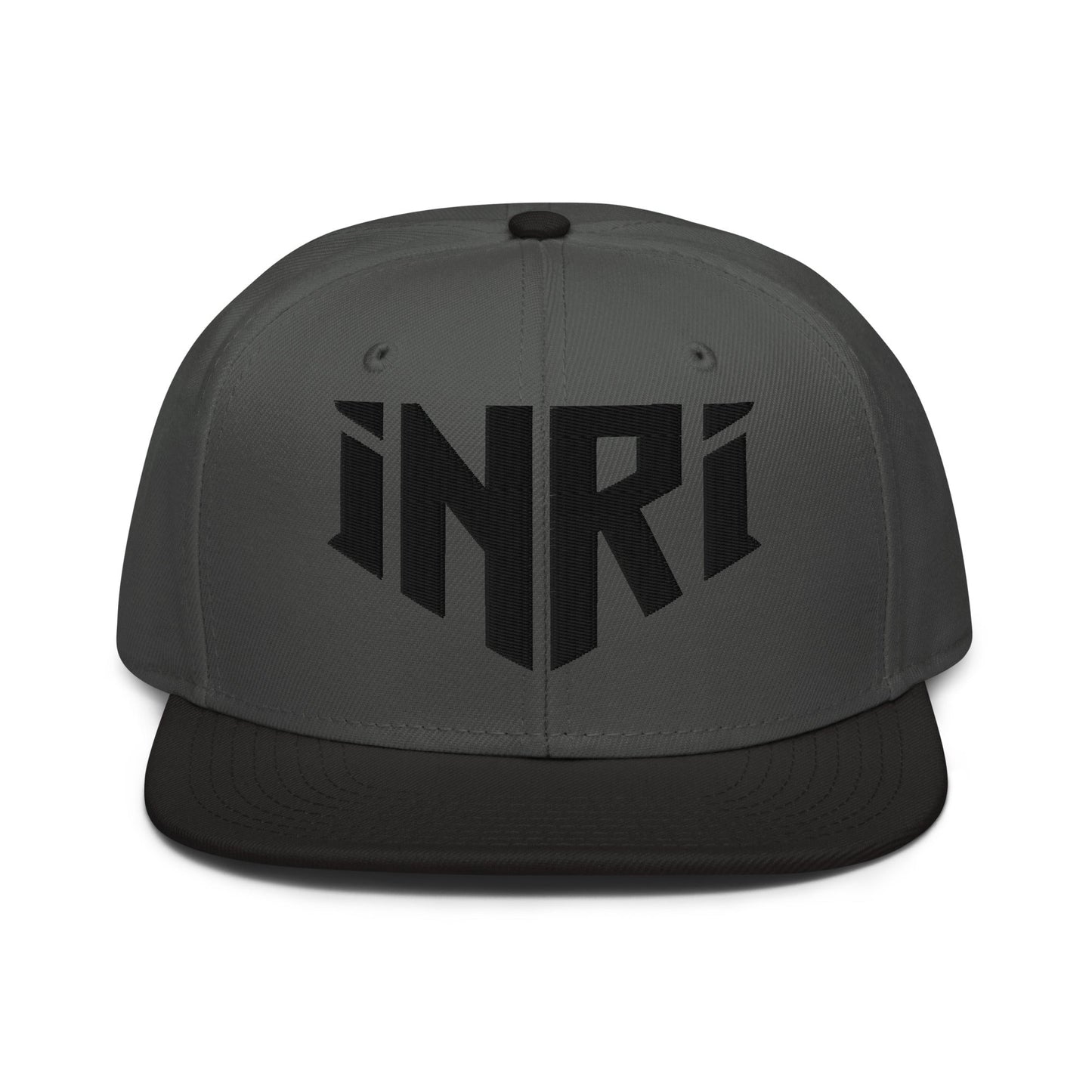 INRI Sacred Name Crest 3D Puff Embroidered Snapback - Inken Image