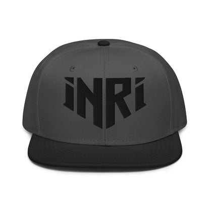 INRI Sacred Name Crest 3D Puff Embroidered Snapback - Inken Image