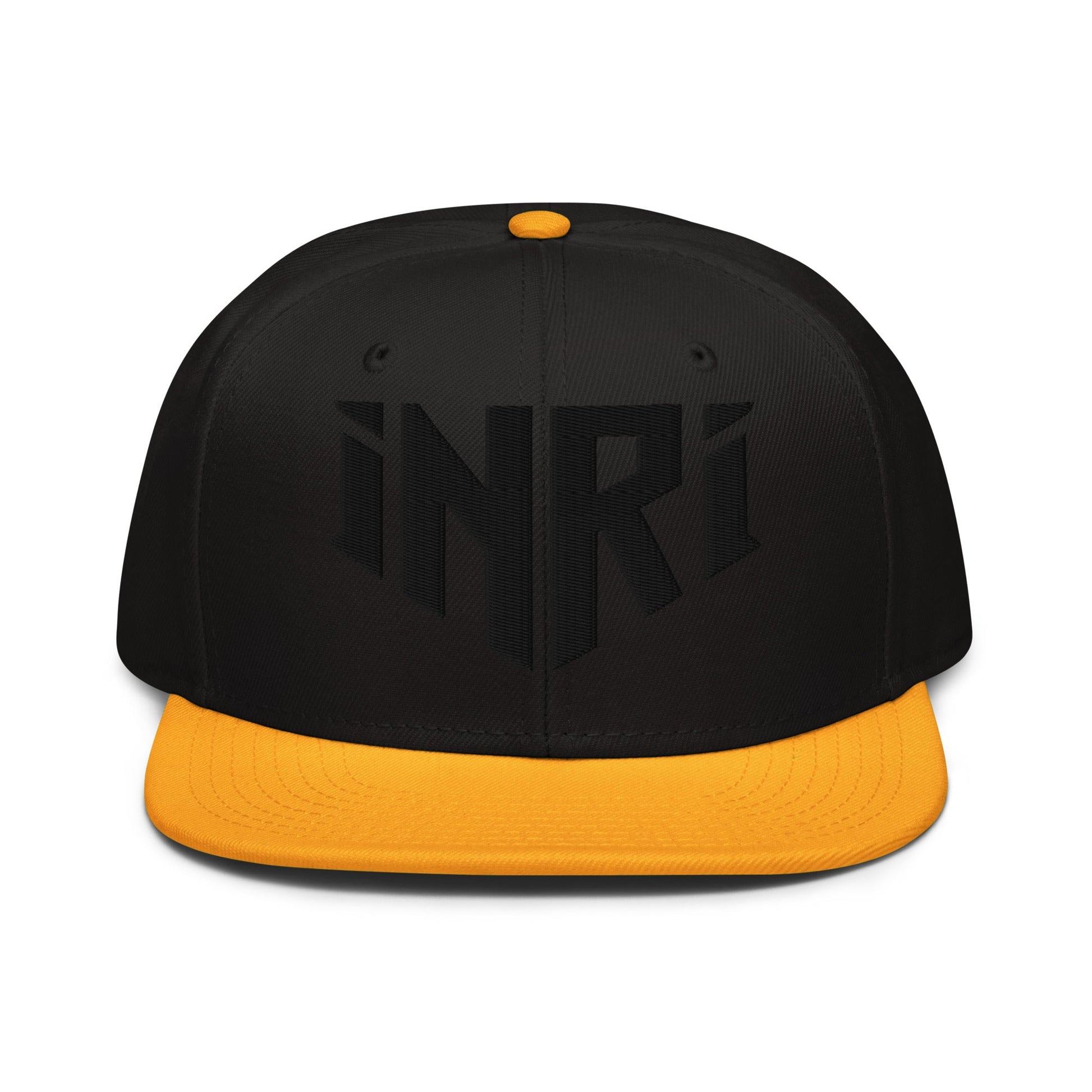 INRI Sacred Name Crest 3D Puff Embroidered Snapback - Inken Image