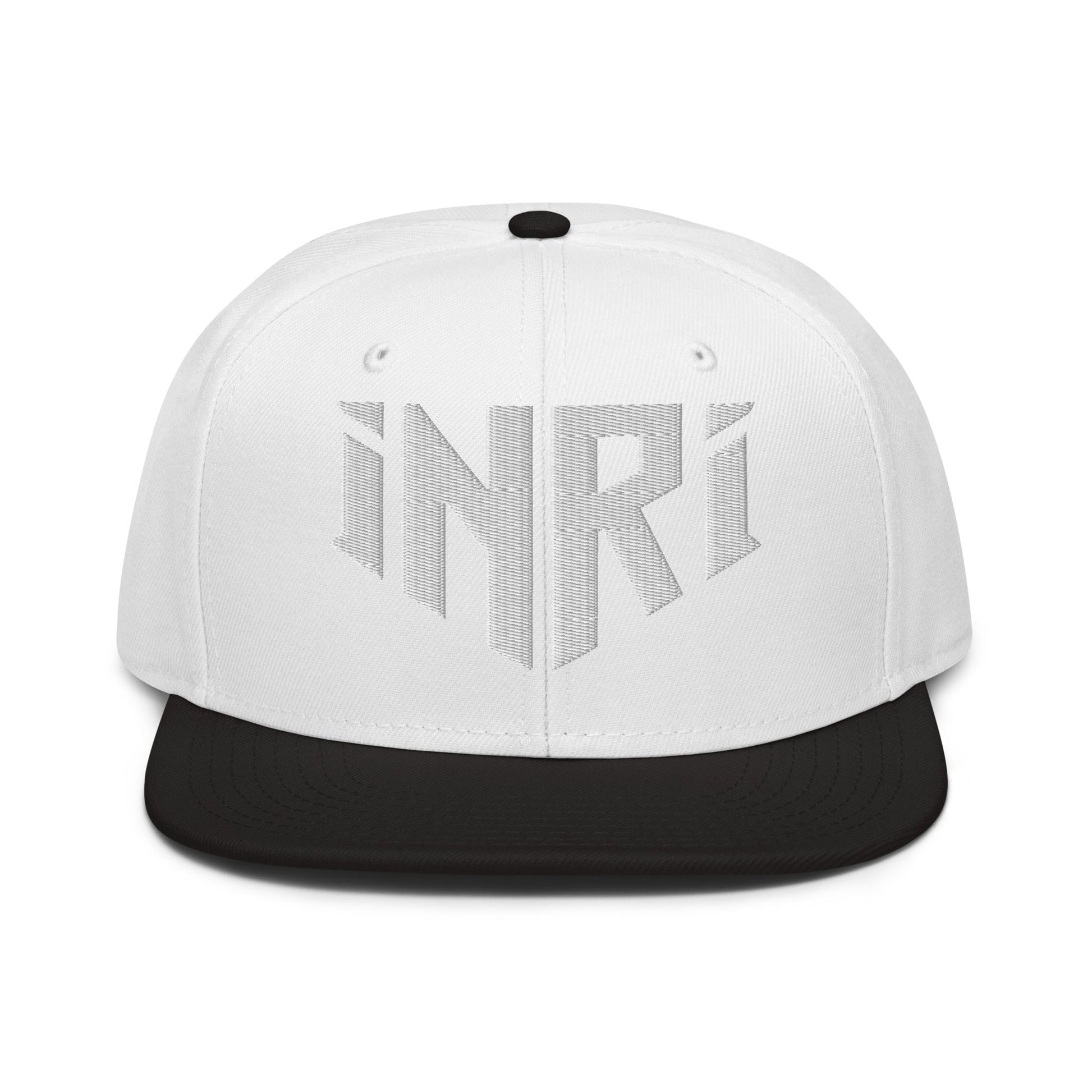 INRI Sacred Name Crest 3D Puff Embroidered Snapback - Inken Image