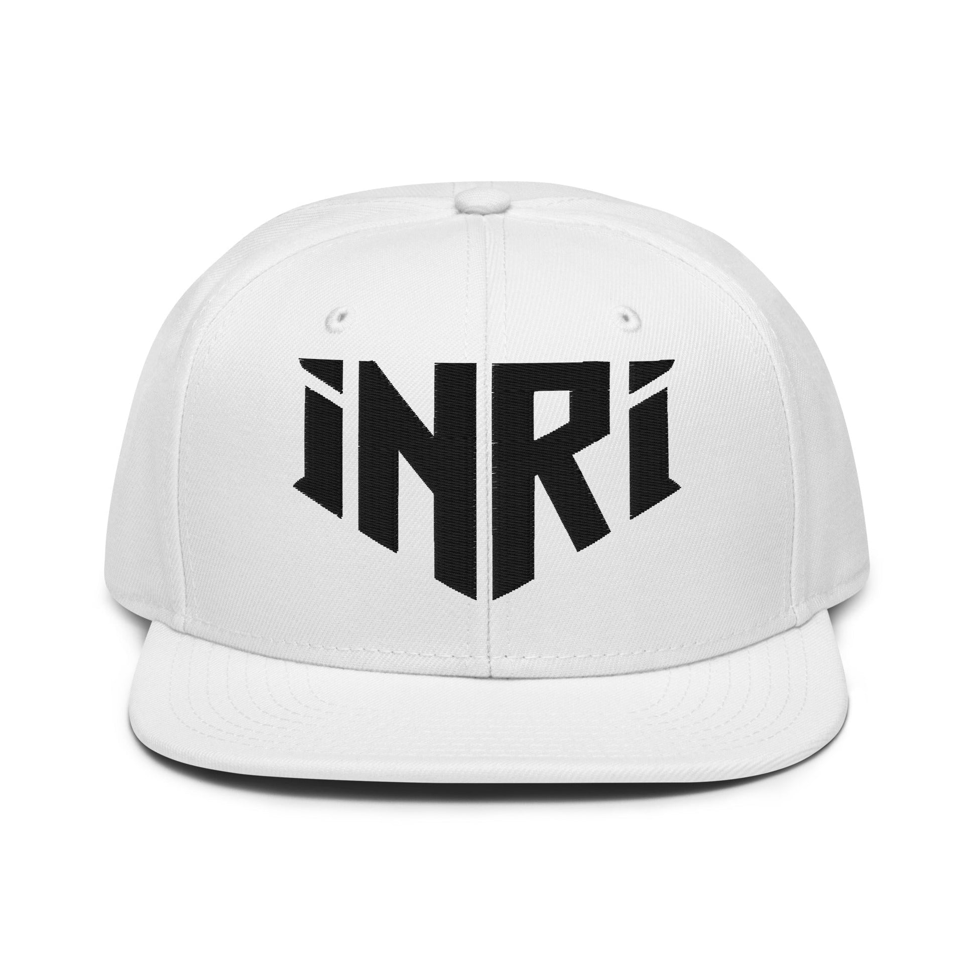 INRI Sacred Name Crest 3D Puff Embroidered Snapback - Inken Image