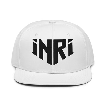INRI Sacred Name Crest 3D Puff Embroidered Snapback - Inken Image