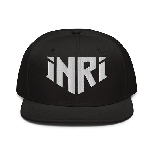 INRI Sacred Name Crest 3D Puff Embroidered Snapback - Inken Image