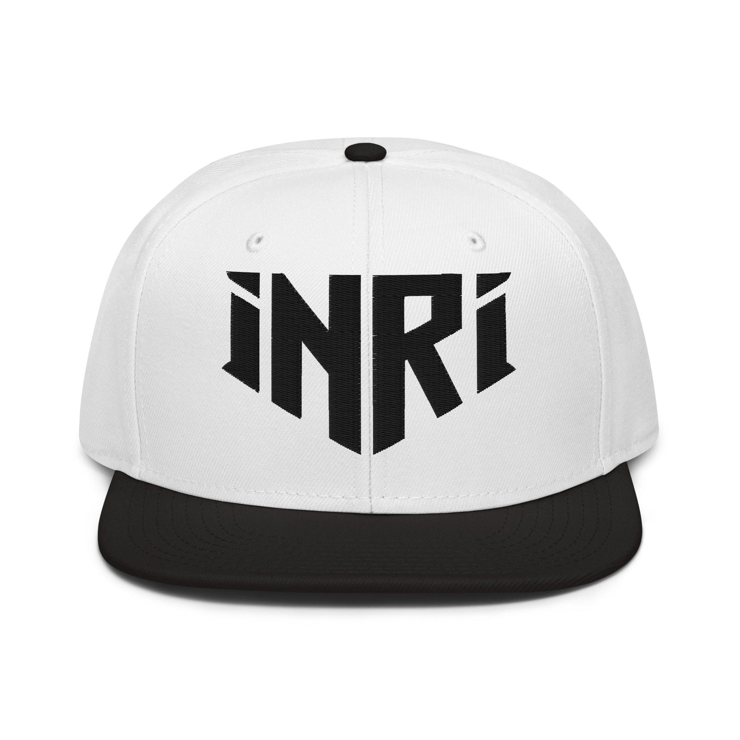 INRI Sacred Name Crest 3D Puff Embroidered Snapback - Inken Image