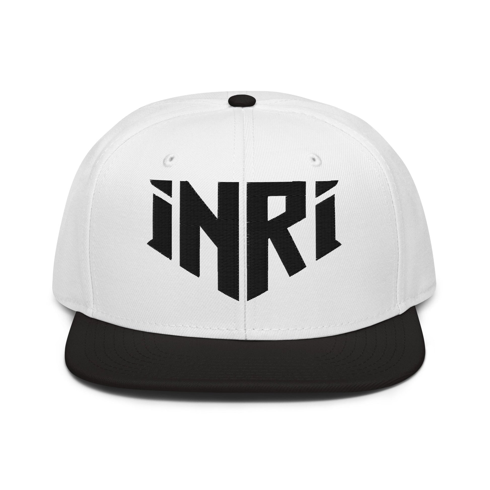 INRI Sacred Name Crest 3D Puff Embroidered Snapback - Inken Image