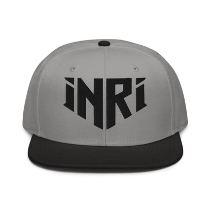 INRI Sacred Name Crest 3D Puff Embroidered Snapback - Inken Image
