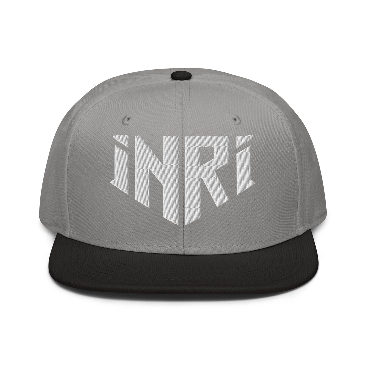 INRI Sacred Name Crest 3D Puff Embroidered Snapback - Inken Image