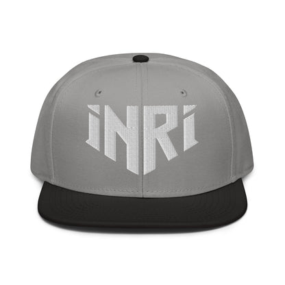 INRI Sacred Name Crest 3D Puff Embroidered Snapback - Inken Image