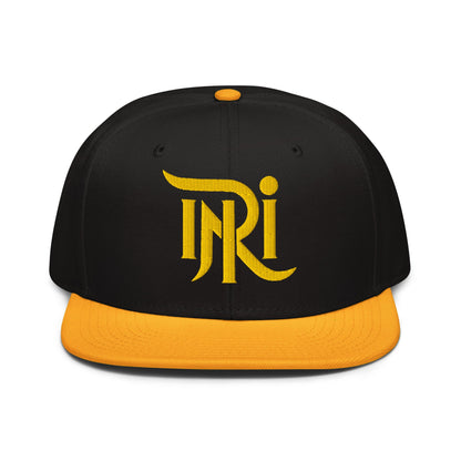 INRI Sacred Name Stylized 3D Puff Embroidered Snapback - Inken Image