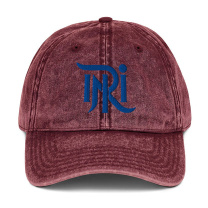 INRI Sacred Name Stylized 3D Puff Embroidered Vintage Cotton Twill Cap - Inken Image