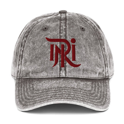INRI Sacred Name Stylized 3D Puff Embroidered Vintage Cotton Twill Cap - Inken Image