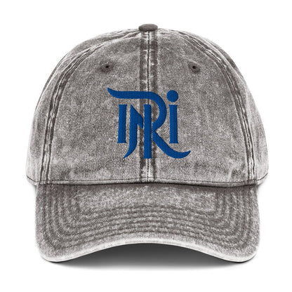 INRI Sacred Name Stylized 3D Puff Embroidered Vintage Cotton Twill Cap - Inken Image
