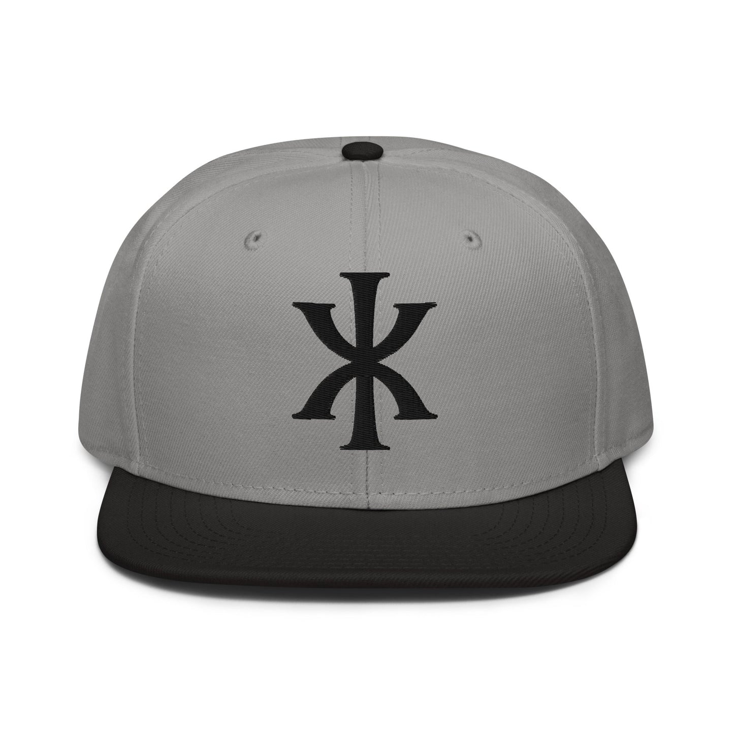 IX "Jesus Christ" Greek Christogram, Christian Snapback Hat 3D Puff Embroidery - Inken Image