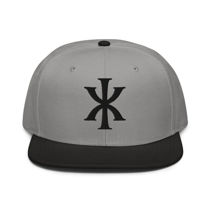 IX "Jesus Christ" Greek Christogram, Christian Snapback Hat 3D Puff Embroidery - Inken Image