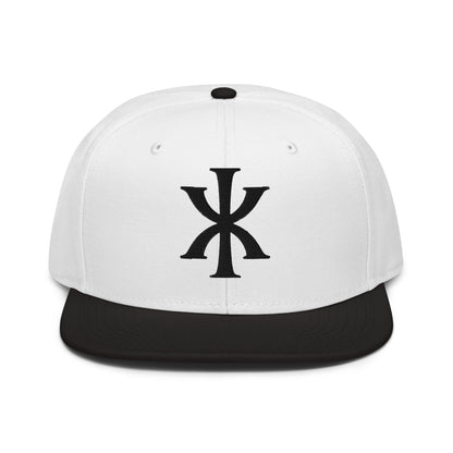 IX "Jesus Christ" Greek Christogram, Christian Snapback Hat 3D Puff Embroidery - Inken Image