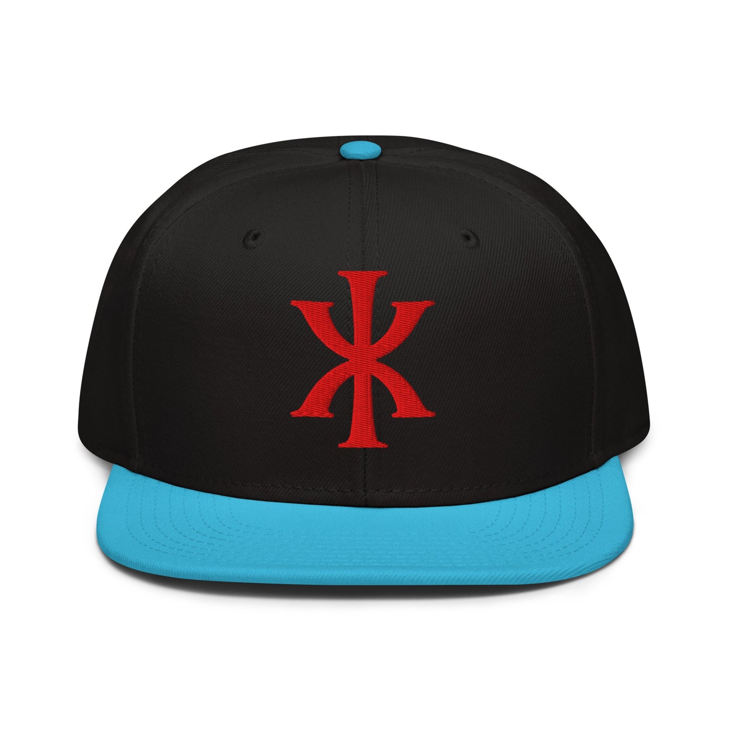 IX "Jesus Christ" Greek Christogram, Christian Snapback Hat 3D Puff Embroidery - Inken Image