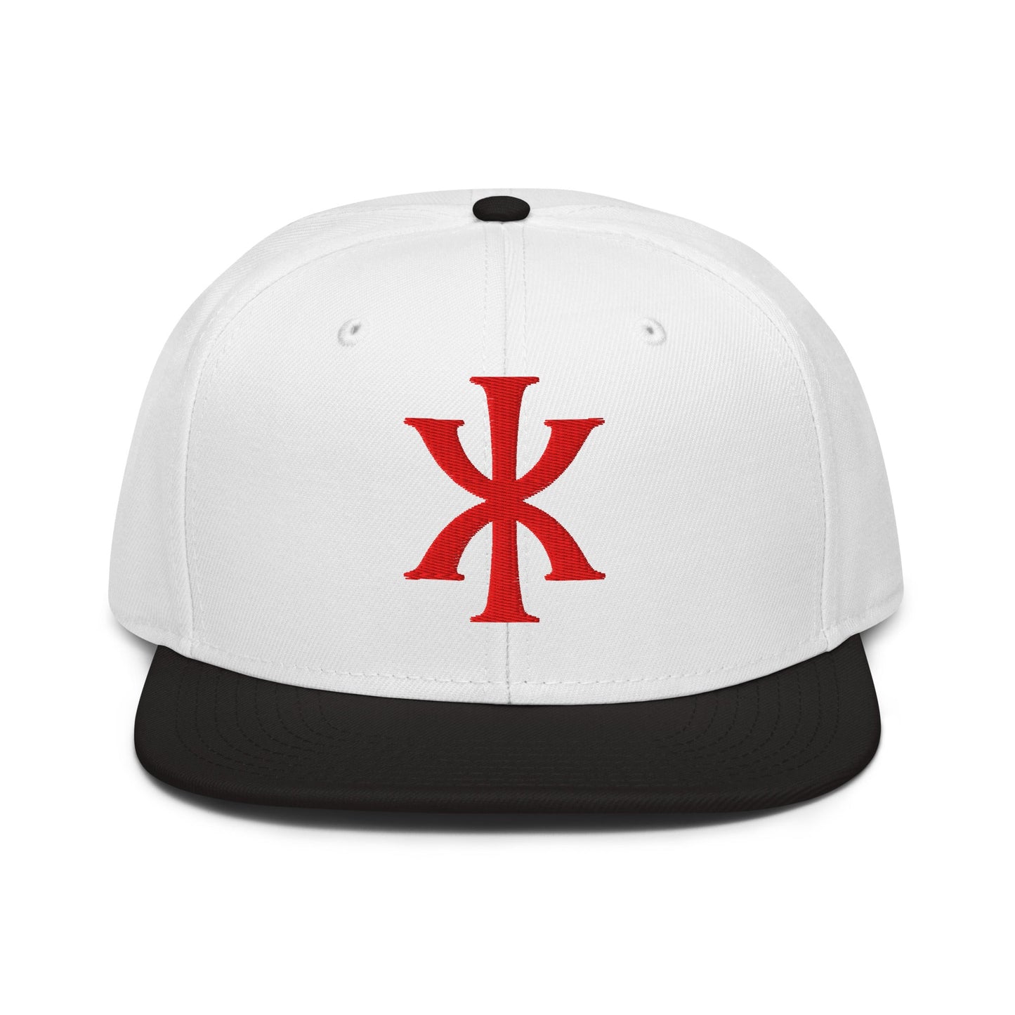 IX "Jesus Christ" Greek Christogram, Christian Snapback Hat 3D Puff Embroidery - Inken Image