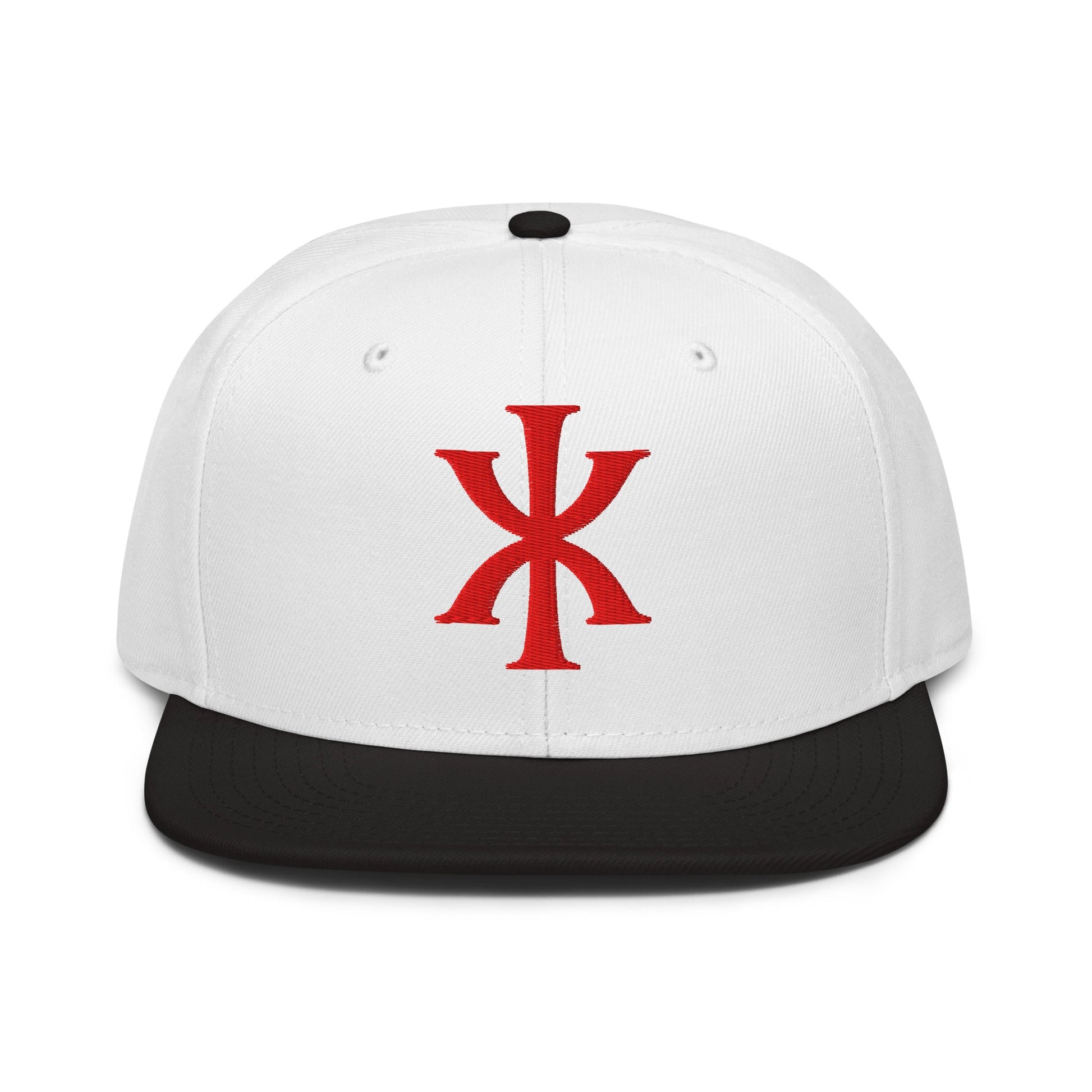 IX "Jesus Christ" Greek Christogram, Christian Snapback Hat 3D Puff Embroidery - Inken Image