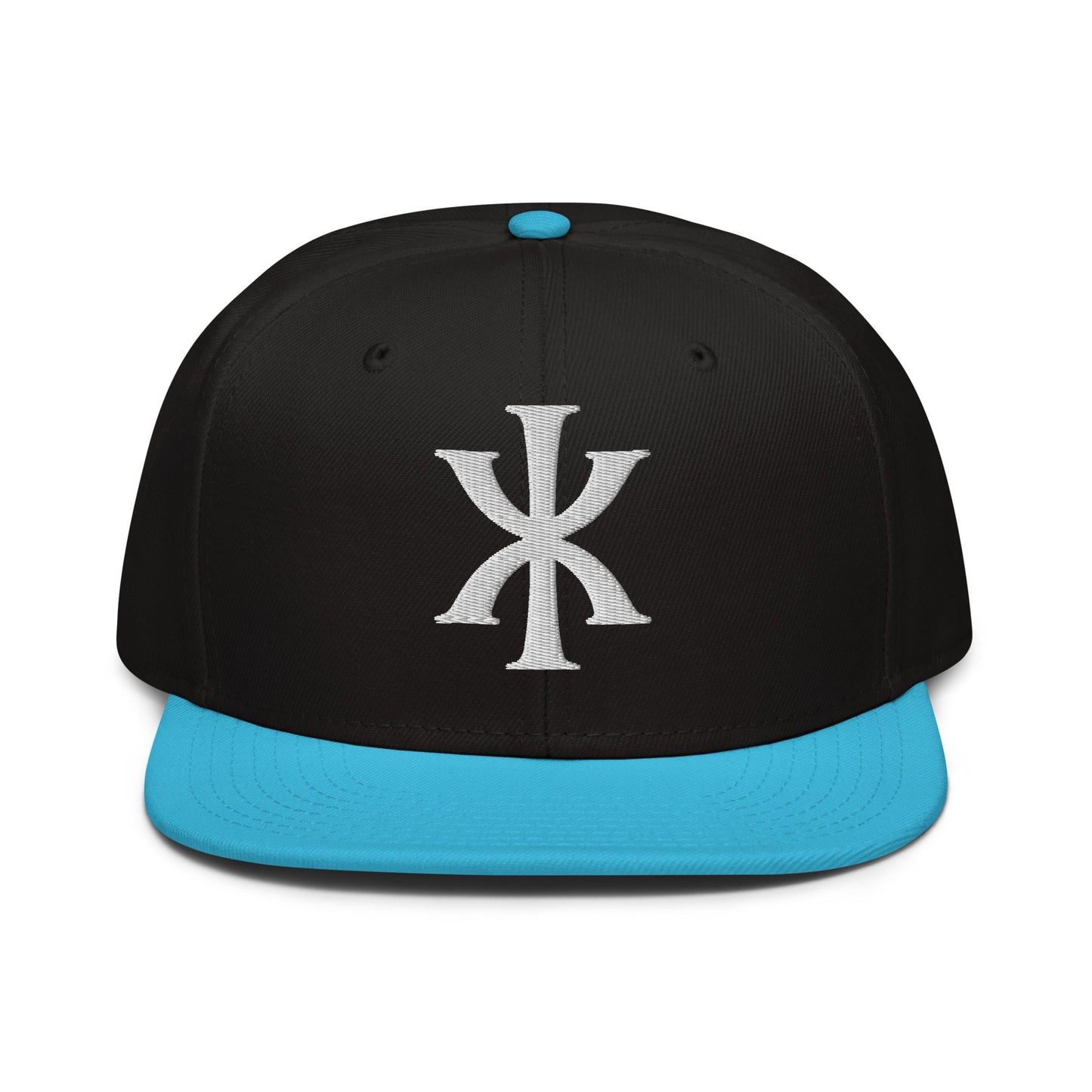 IX "Jesus Christ" Greek Christogram, Christian Snapback Hat 3D Puff Embroidery - Inken Image
