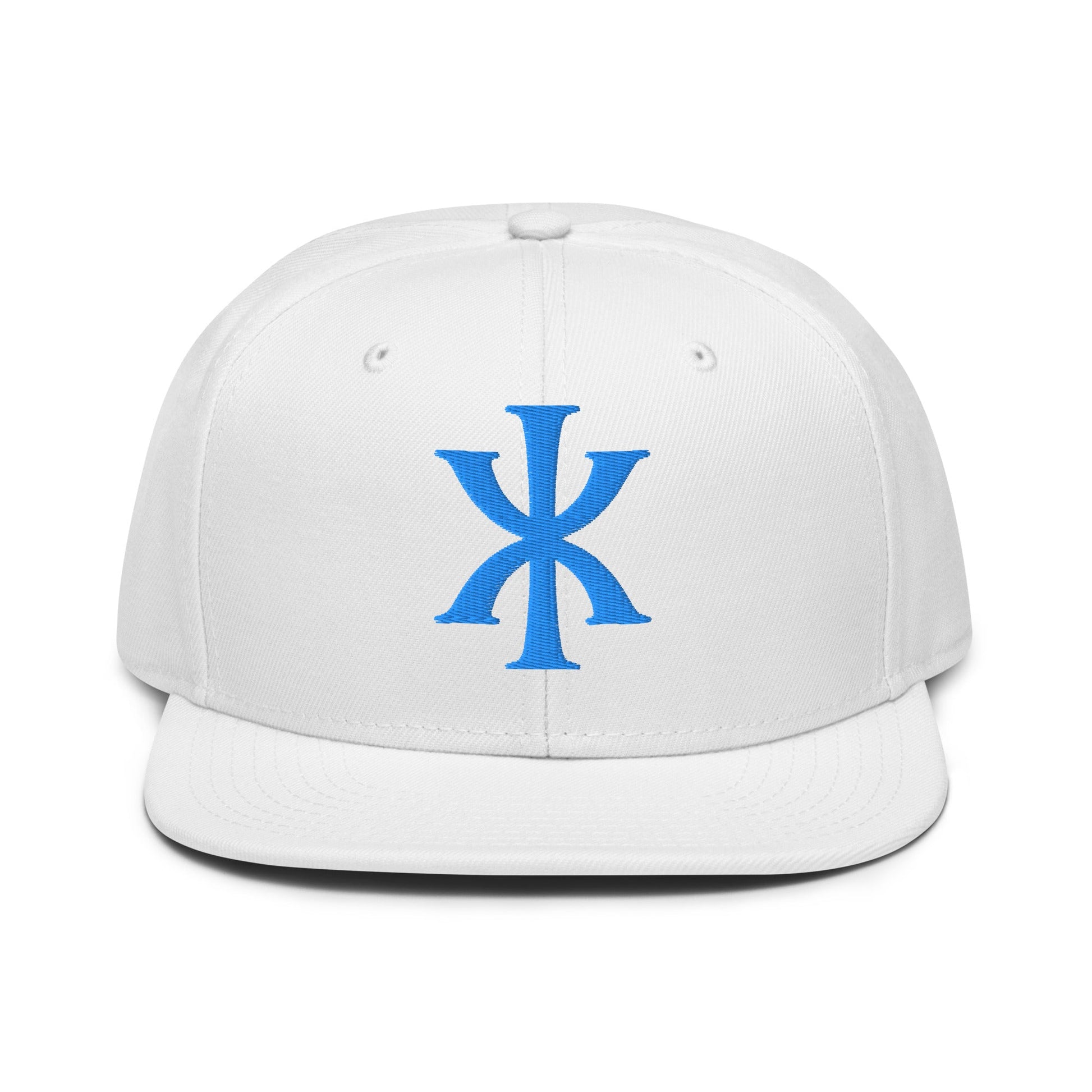 IX "Jesus Christ" Greek Christogram, Christian Snapback Hat 3D Puff Embroidery - Inken Image