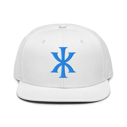 IX "Jesus Christ" Greek Christogram, Christian Snapback Hat 3D Puff Embroidery - Inken Image