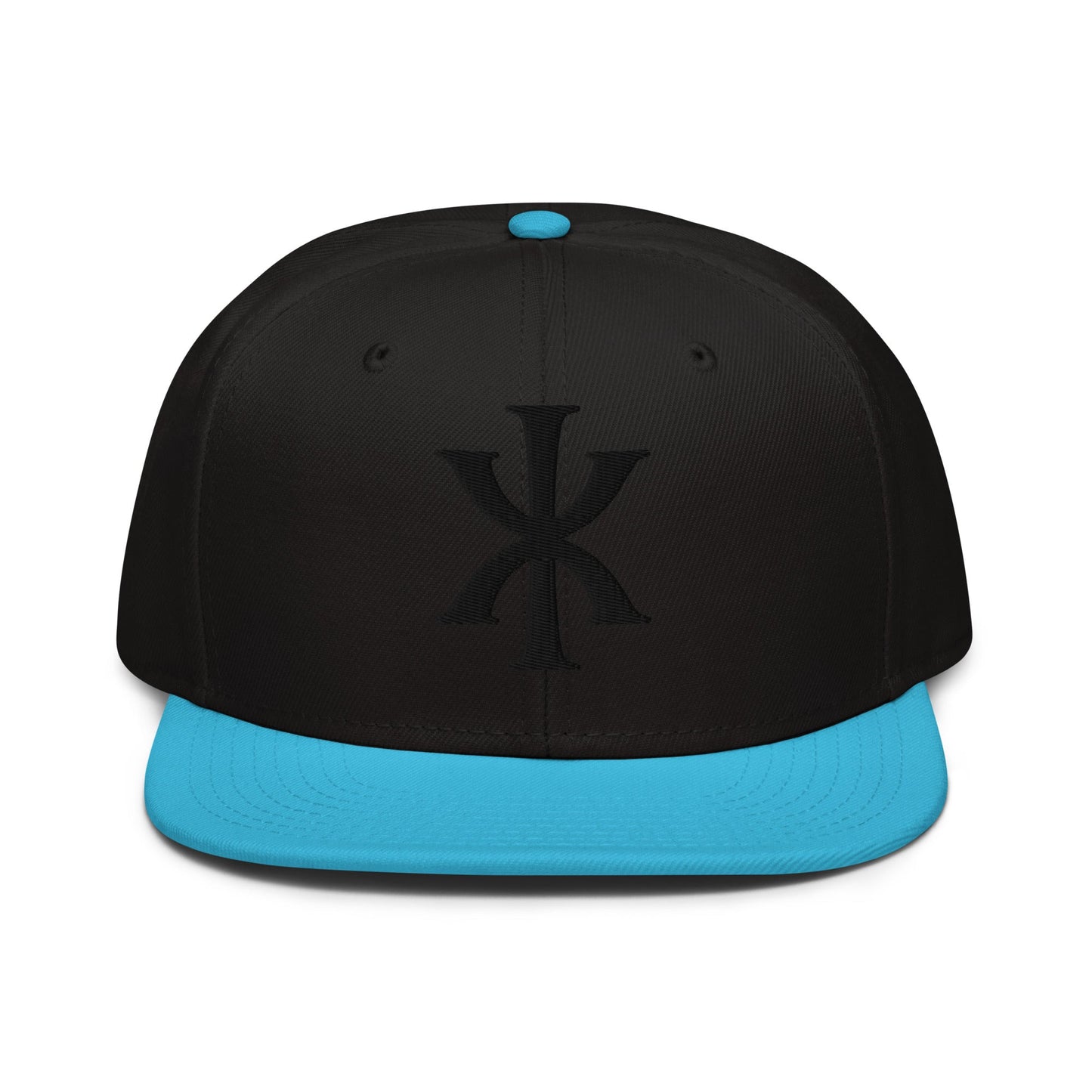 IX "Jesus Christ" Greek Christogram, Christian Snapback Hat 3D Puff Embroidery - Inken Image