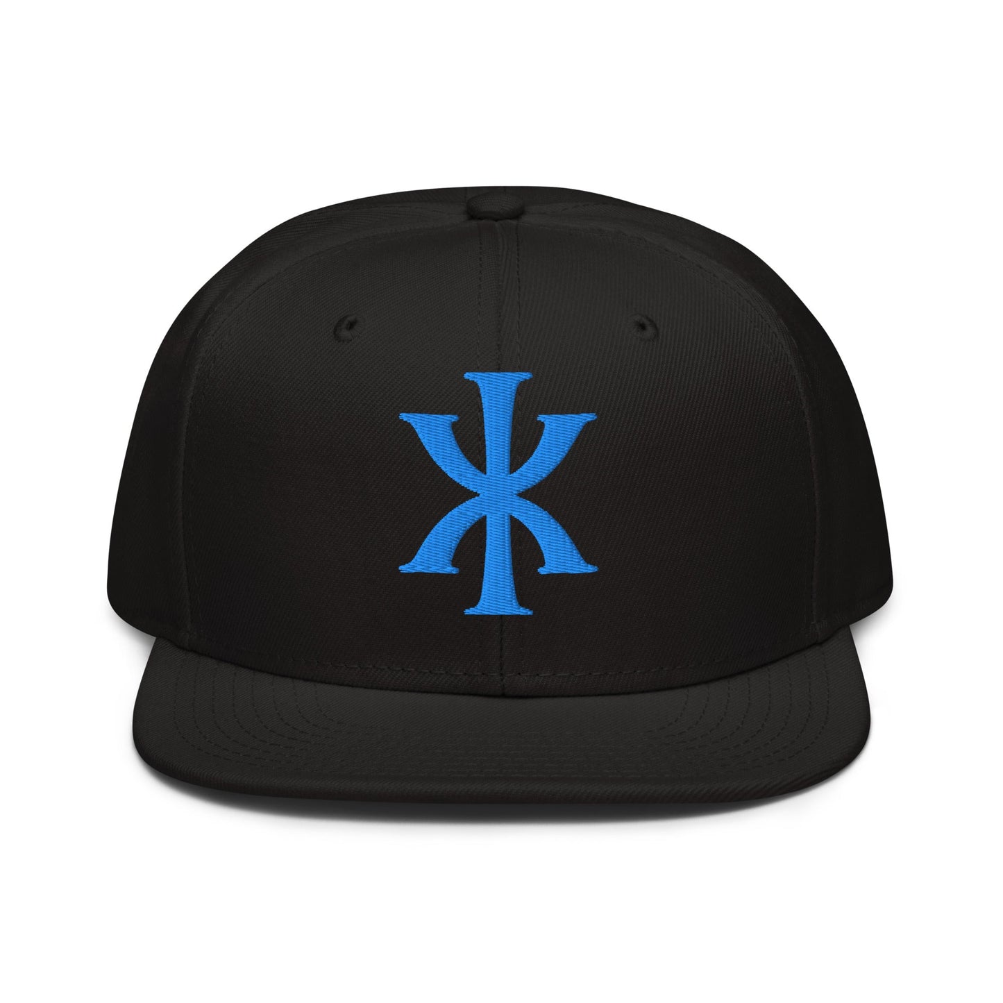 IX "Jesus Christ" Greek Christogram, Christian Snapback Hat 3D Puff Embroidery - Inken Image