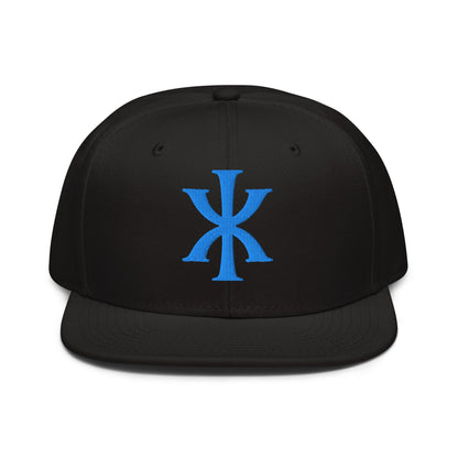 IX "Jesus Christ" Greek Christogram, Christian Snapback Hat 3D Puff Embroidery - Inken Image