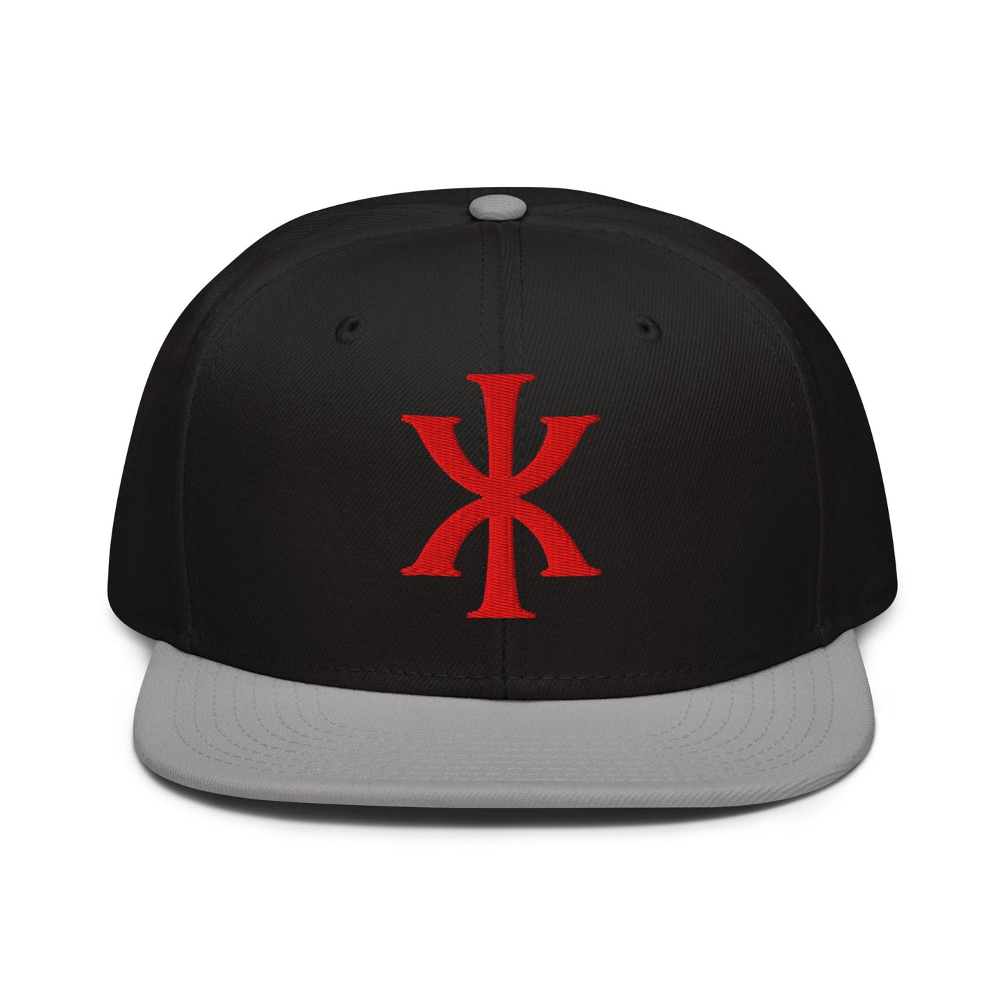IX "Jesus Christ" Greek Christogram, Christian Snapback Hat 3D Puff Embroidery - Inken Image