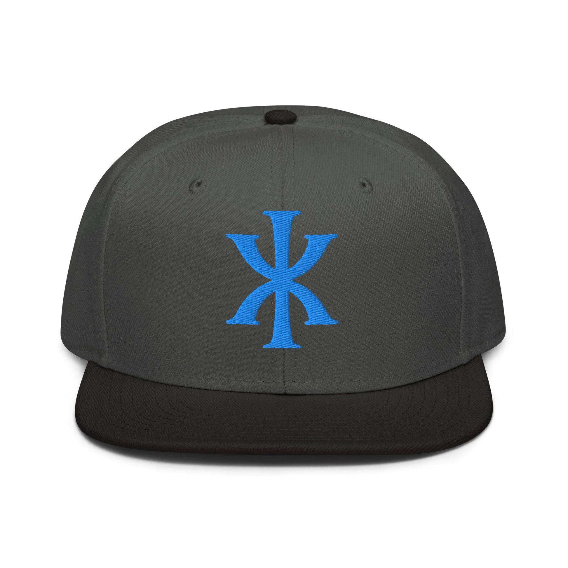 IX "Jesus Christ" Greek Christogram, Christian Snapback Hat 3D Puff Embroidery - Inken Image