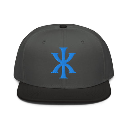 IX "Jesus Christ" Greek Christogram, Christian Snapback Hat 3D Puff Embroidery - Inken Image