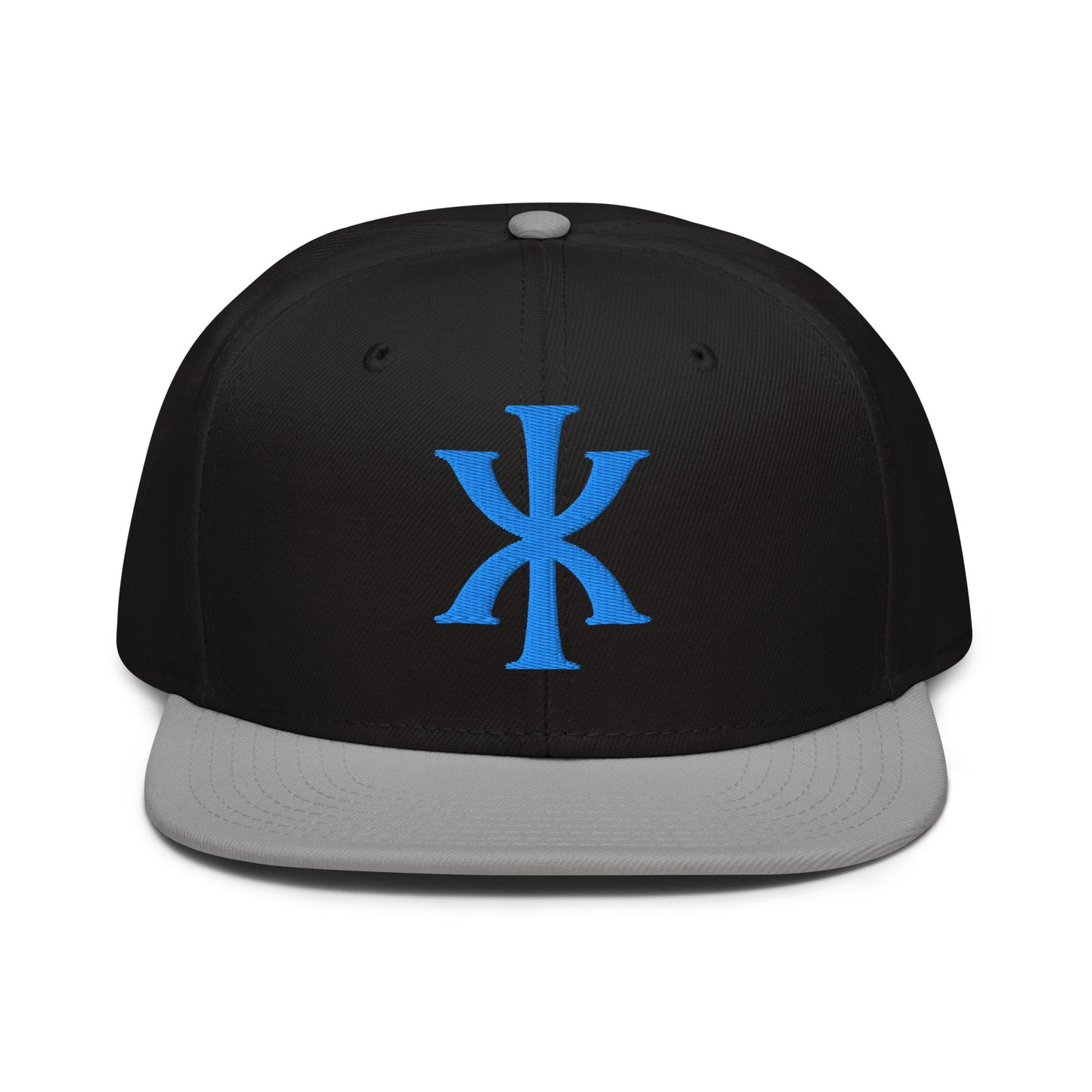 IX "Jesus Christ" Greek Christogram, Christian Snapback Hat 3D Puff Embroidery - Inken Image