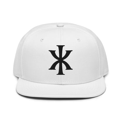 IX "Jesus Christ" Greek Christogram, Christian Snapback Hat 3D Puff Embroidery - Inken Image