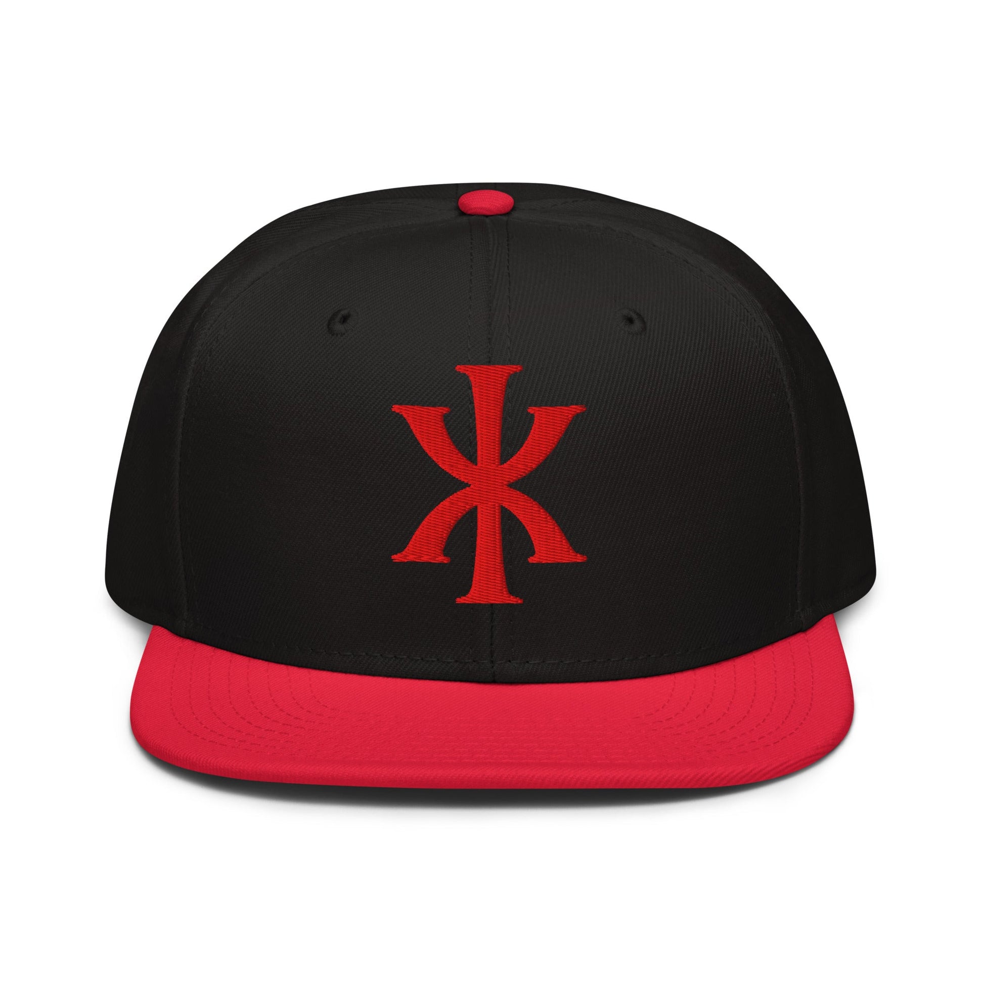 IX "Jesus Christ" Greek Christogram, Christian Snapback Hat 3D Puff Embroidery - Inken Image