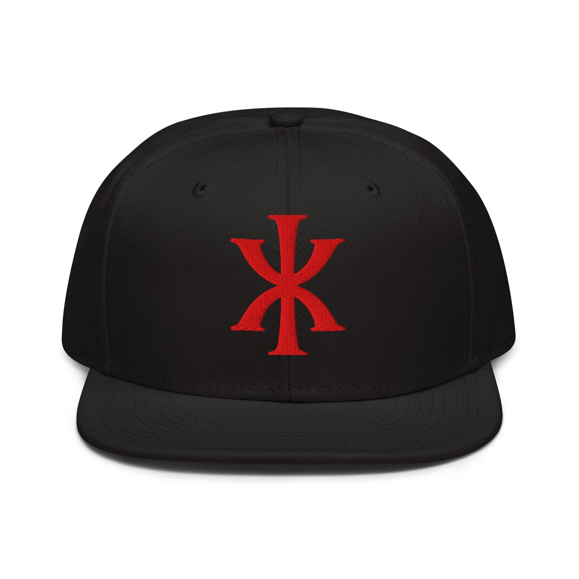IX "Jesus Christ" Greek Christogram, Christian Snapback Hat 3D Puff Embroidery - Inken Image