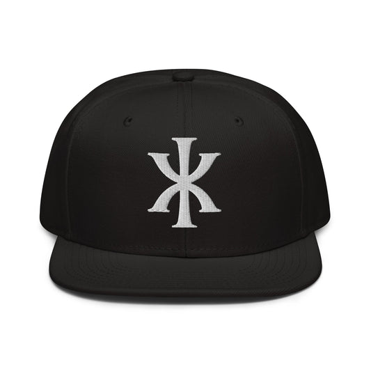 IX "Jesus Christ" Greek Christogram, Christian Snapback Hat 3D Puff Embroidery - Inken Image