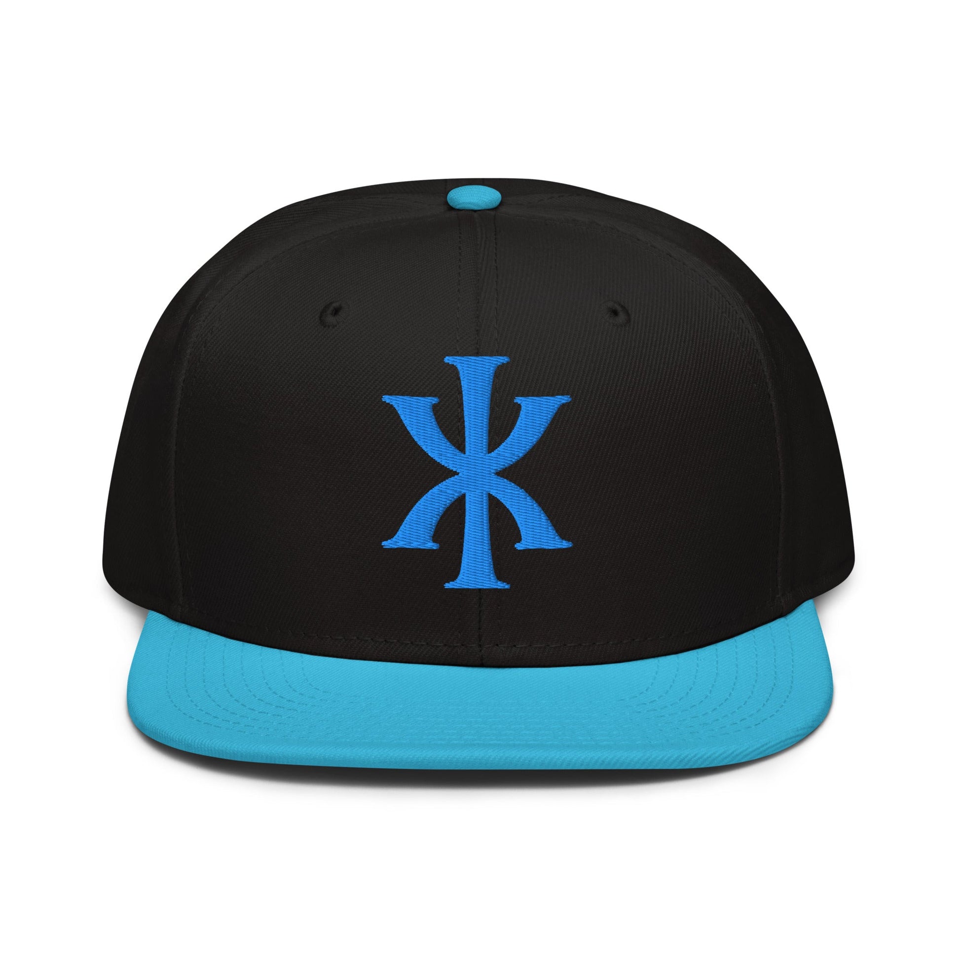 IX "Jesus Christ" Greek Christogram, Christian Snapback Hat 3D Puff Embroidery - Inken Image