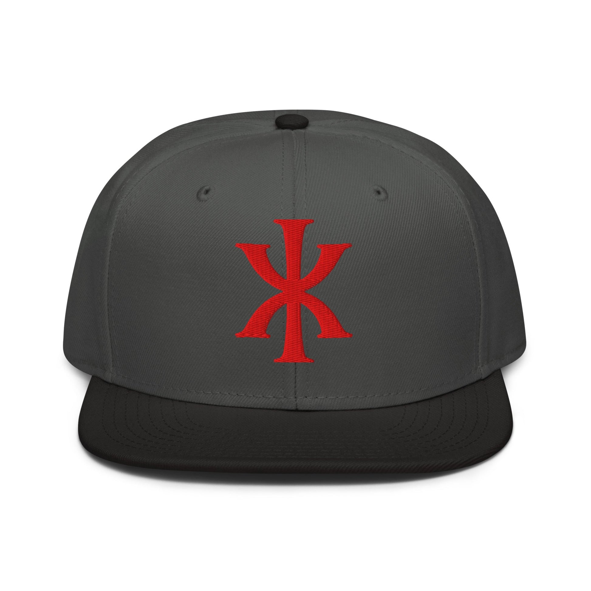 IX "Jesus Christ" Greek Christogram, Christian Snapback Hat 3D Puff Embroidery - Inken Image