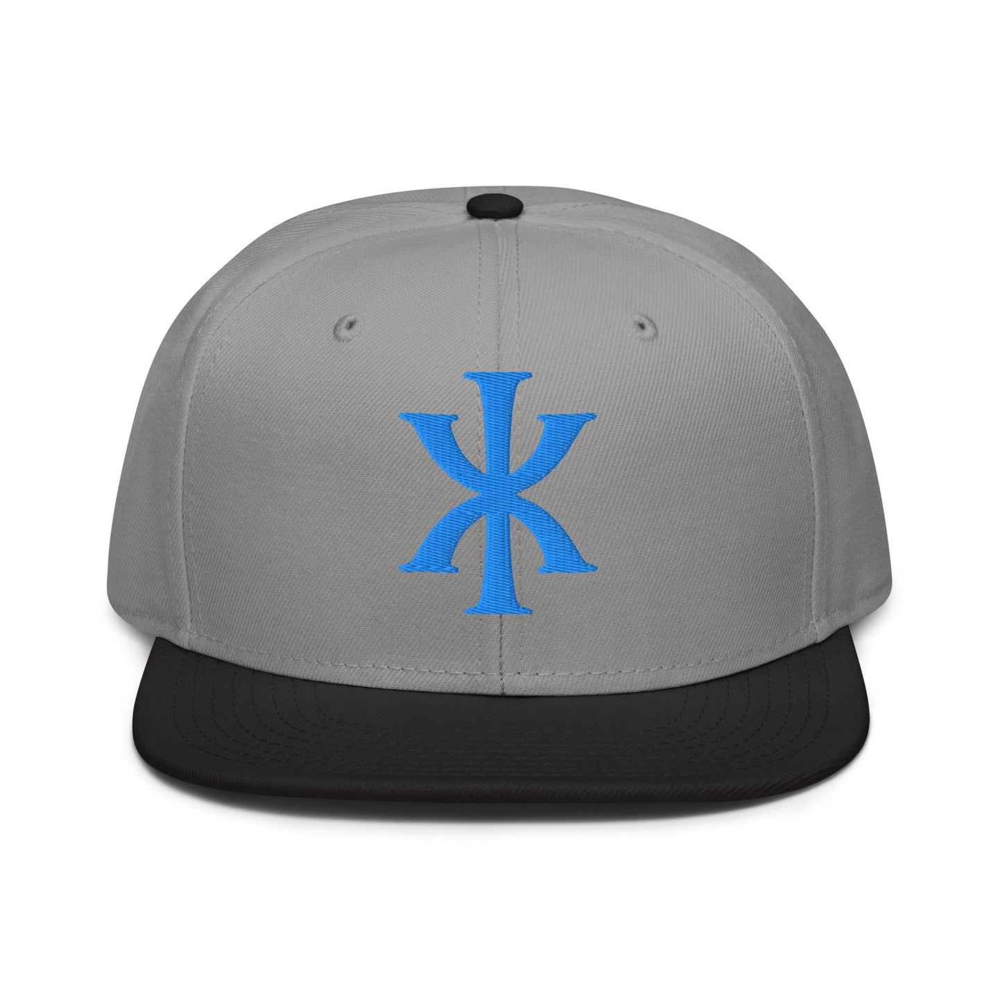 IX "Jesus Christ" Greek Christogram, Christian Snapback Hat 3D Puff Embroidery - Inken Image