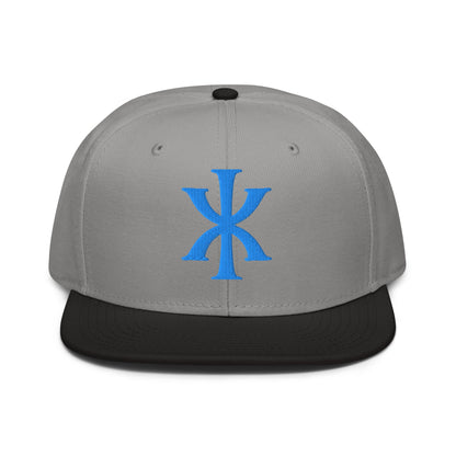 IX "Jesus Christ" Greek Christogram, Christian Snapback Hat 3D Puff Embroidery - Inken Image