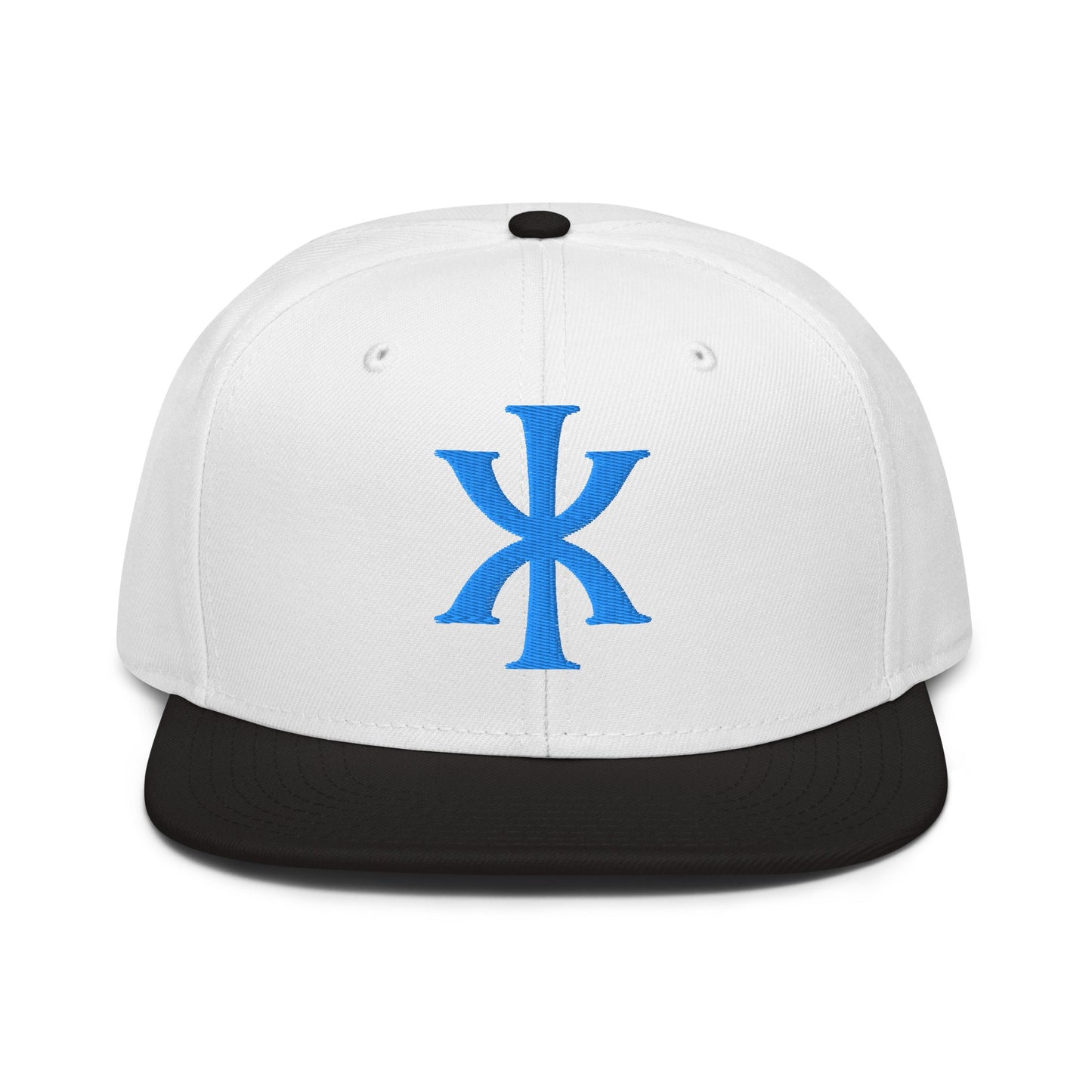 IX "Jesus Christ" Greek Christogram, Christian Snapback Hat 3D Puff Embroidery - Inken Image