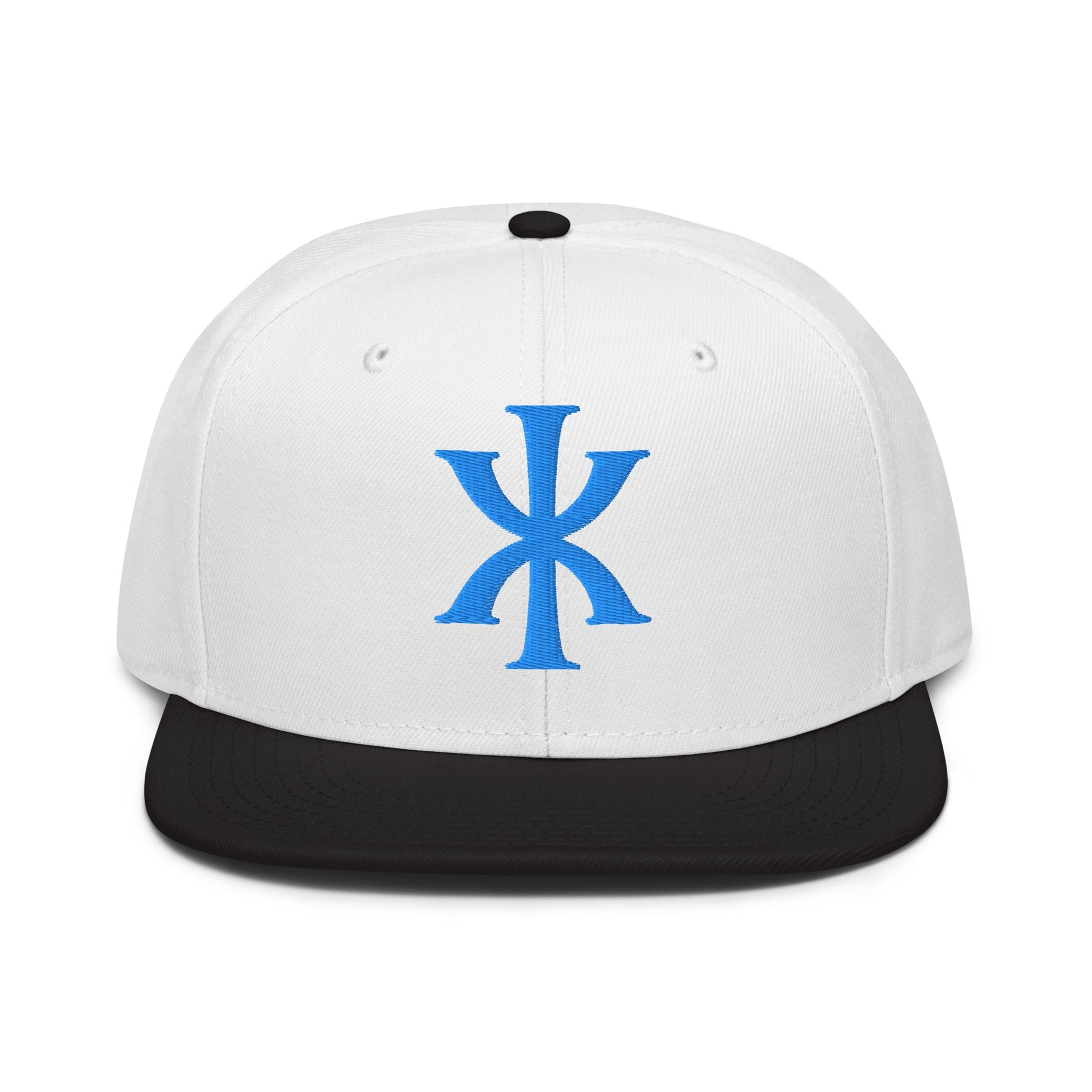 IX "Jesus Christ" Greek Christogram, Christian Snapback Hat 3D Puff Embroidery - Inken Image