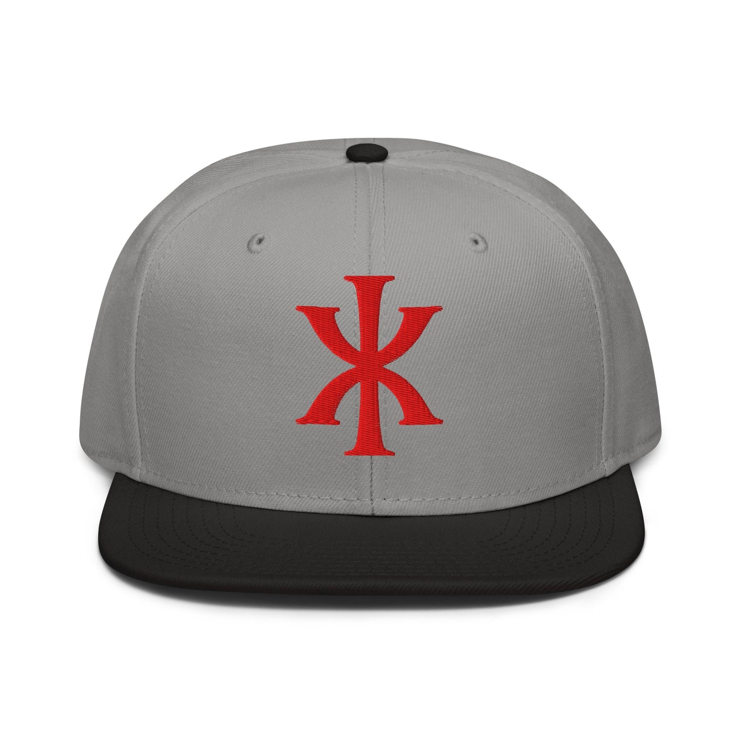 IX "Jesus Christ" Greek Christogram, Christian Snapback Hat 3D Puff Embroidery - Inken Image