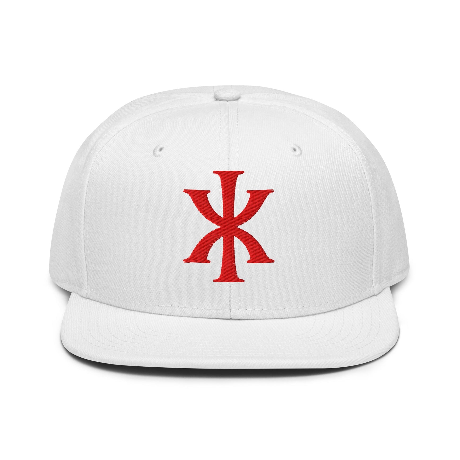 IX "Jesus Christ" Greek Christogram, Christian Snapback Hat 3D Puff Embroidery - Inken Image