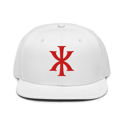 IX "Jesus Christ" Greek Christogram, Christian Snapback Hat 3D Puff Embroidery - Inken Image
